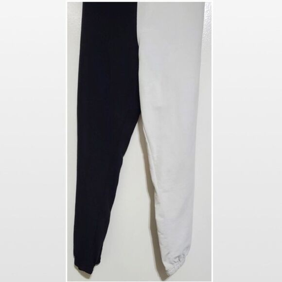 New Ultra Flirt Jogger Pants Womens Plus 3X Color Block Black White Sweats NWT - Picture 4 of 14